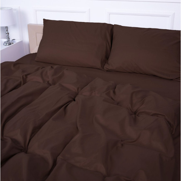 Фото - Комплект постельного белья MirSon №19-1230 Friar Brown Mikrosatin Premium 200х220 см (2200007236107)