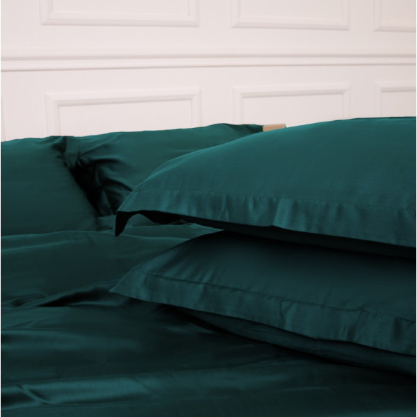 Фото - Комплект постельного белья MirSon Tencel №07 Emerald 200х220 (2200009370991)