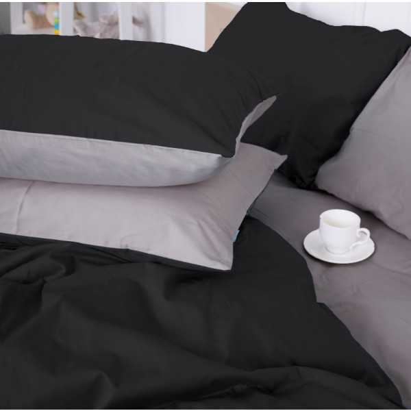 Фото - Комплект постельного белья MirSon King Size Сатин 0251+0055 Greyness 220х240 см (2200001169678)