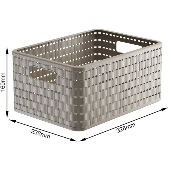 Фото - Короб для хранения Rotho А5 COUNTRY 11 л капучино (11169.2)