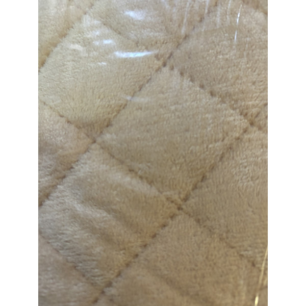 Фото - Покрывало двуспальное Zastelli флисовое двустороннее Золотой песок cream/волна 180х210 см (20288)