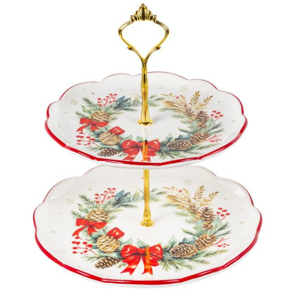 Фото - Фуршетная стойка Lefard Рождественский Венок 24,5 см (858-0171)