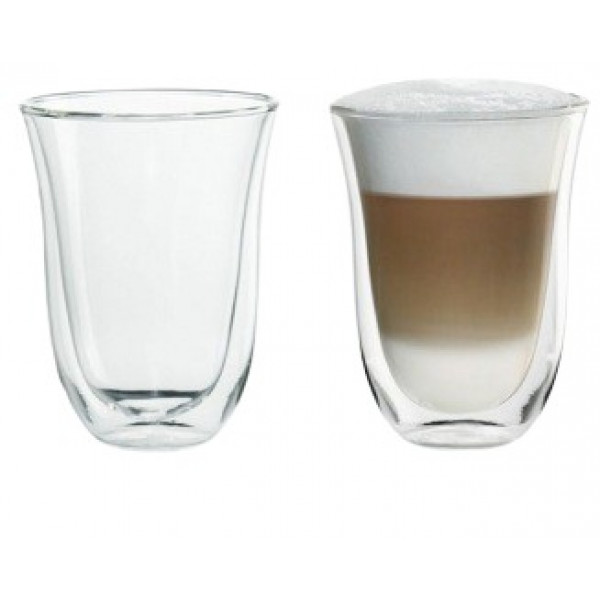 Фото - Набор стаканов с двойными стенками Delonghi ЛАТТЕ МАКІЯТО, 220 мл