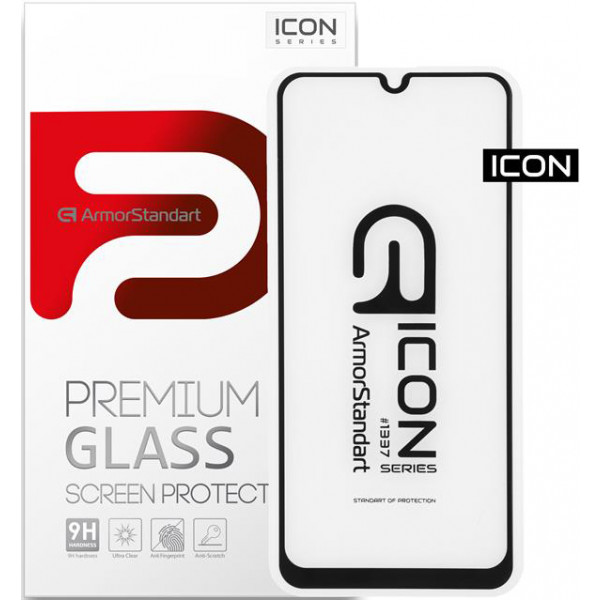 Фото - Защитное стекло для смартфона Armorstandart Icon for Samsung Galaxy A31 SM-A315 Black, 0.33mm (ARM56241-GIC-BK)