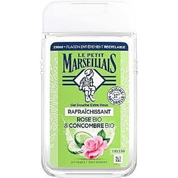 Фото - Гель для душа Le Petit Marseillais Огурец и роза 250 мл (3574661774183) Фото - Гель для душа Le Petit Marseillais Огурец и роза 250 мл (3574661774183)