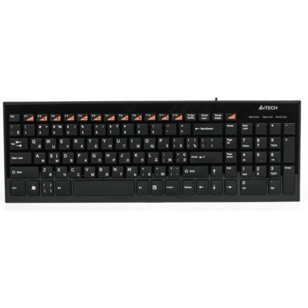 Фото - Клавиатура проводная A4tech KX-100 USB Black