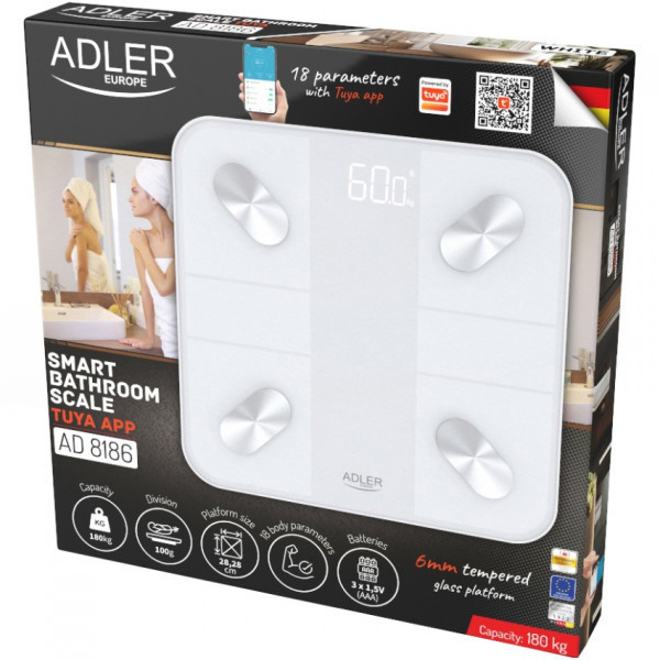 Фото - Весы напольные Adler AD8186W