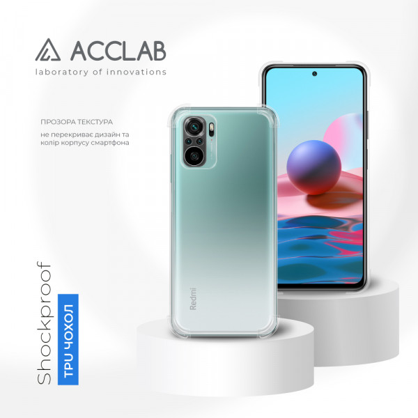 Фото - Чехол для смартфона ACCLAB Shockproof for Xiaomi Redmi Note 10 4G (1283126554124)