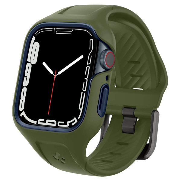 Фото - Ремешок для смарт-часов Spigen 2в1 for Apple Watch 45mm Liquid Air Pro Moss Green (ACS04408)