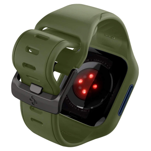 Фото - Ремешок для смарт-часов Spigen 2в1 for Apple Watch 45mm Liquid Air Pro Moss Green (ACS04408)