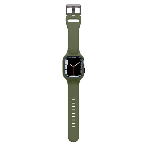 Фото - Ремешок для смарт-часов Spigen 2в1 for Apple Watch 45mm Liquid Air Pro Moss Green (ACS04408)