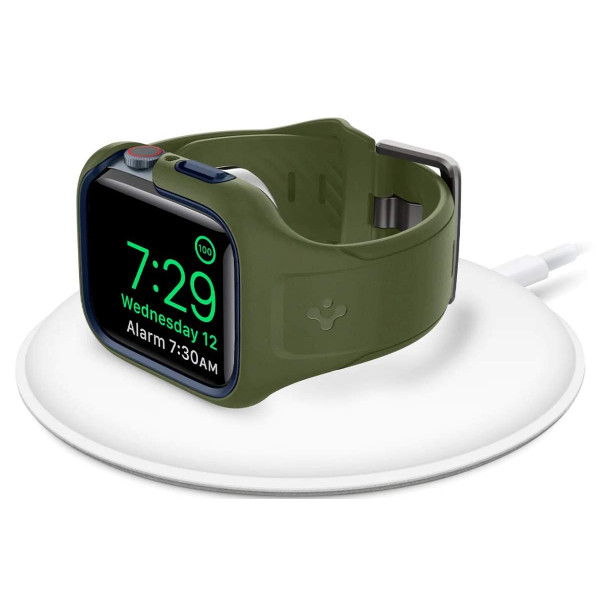 Фото - Ремешок для смарт-часов Spigen 2в1 for Apple Watch 45mm Liquid Air Pro Moss Green (ACS04408)