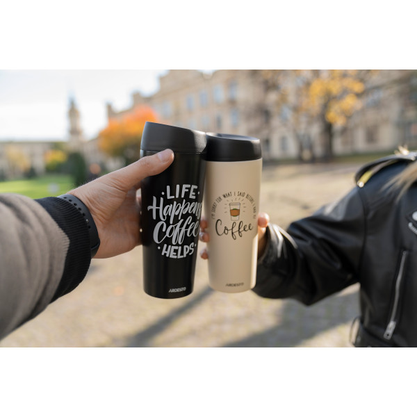 Фото - Термокружка Ardesto Coffee Time 450 мл Black (AR2645BC)