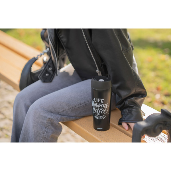 Фото - Термокружка Ardesto Coffee Time 450 мл Black (AR2645BC)