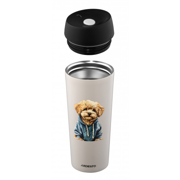 Фото - Термокружка Ardesto Coffee Time Maltipoo 450 мл (AR2645MP)