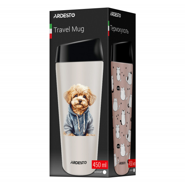 Фото - Термокружка Ardesto Coffee Time Maltipoo 450 мл (AR2645MP)
