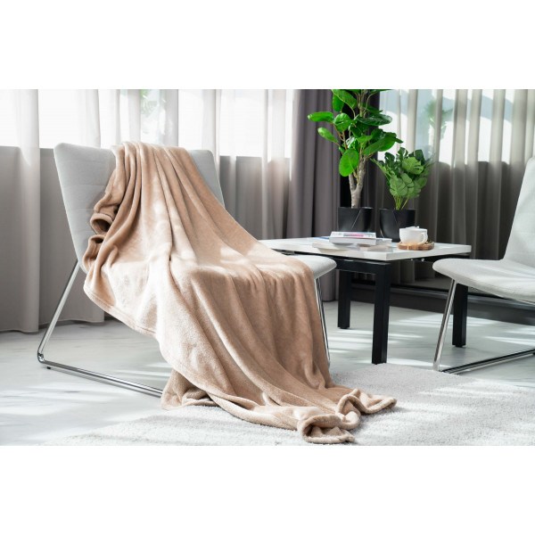 Фото - Плед полуторный Ardesto Flannel 160х200 см бежевый (ART0205SB)