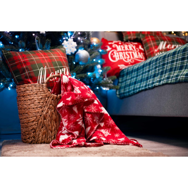 Фото - Плед односпальный Ardesto Fleece 130x160 см заснеженные елки (ART0715PB)