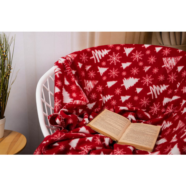 Фото - Плед односпальный Ardesto Fleece 130x160 см заснеженные елки (ART0715PB)