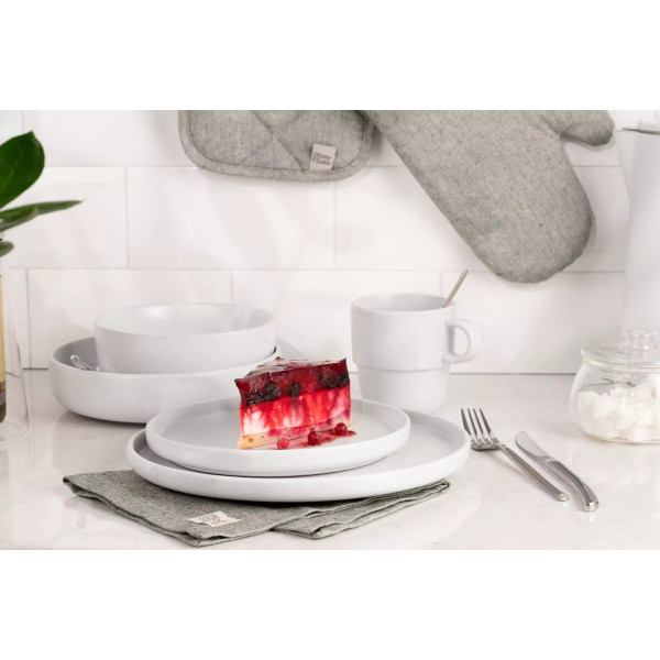 Фото - Тарелка суповая Ardesto Trento 21,5 см White (AR2921TW)