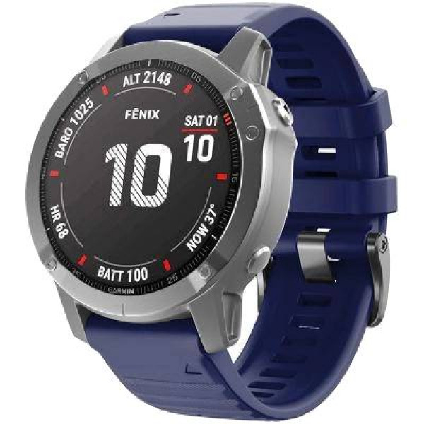 Фото - Ремешок для фитнес-браслета  ArmorStandart Silicone 26mm для Garmin Fenix 5X/6X/7X Dark Blue (ARM60804) Фото - Ремешок для фитнес-браслета  ArmorStandart Silicone 26mm для Garmin Fenix 5X/6X/7X Dark Blue (ARM60804)