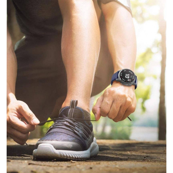 Фото - Ремешок для фитнес-браслета  ArmorStandart Silicone 26mm для Garmin Fenix 5X/6X/7X Dark Blue (ARM60804)