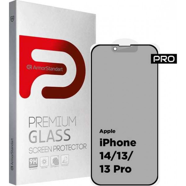 Фото - Защитное стекло для смартфона Armorstandart Pro Anti-spy Matte for Apple iPhone 14/13/13 Pro Black (ARM68603) Фото - Защитное стекло для смартфона Armorstandart Pro Anti-spy Matte for Apple iPhone 14/13/13 Pro Black (ARM68603)