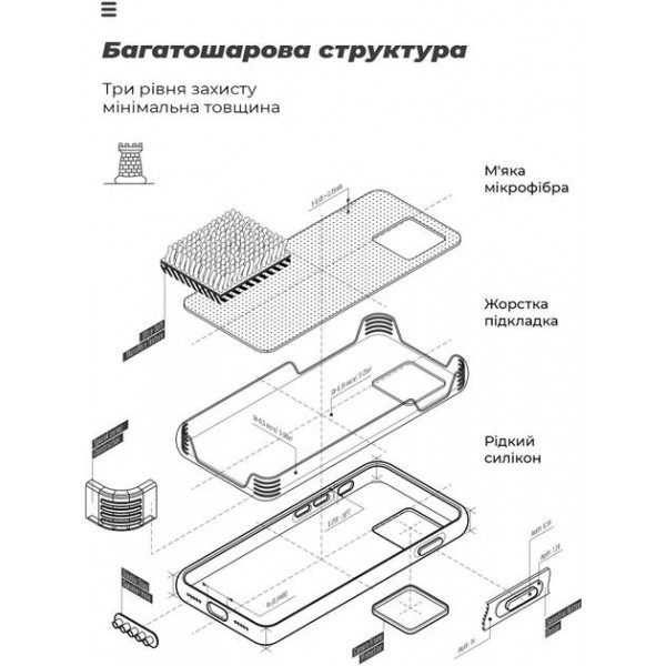 Фото - Чехол для смартфона Armorstandart ICON Case for Realme C55 Lavender (ARM70913)