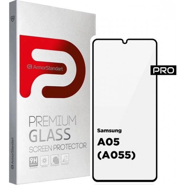 Фото - Защитное стекло для смартфона Armorstandart Pro for Samsung A05 (A055) Black (ARM73266)