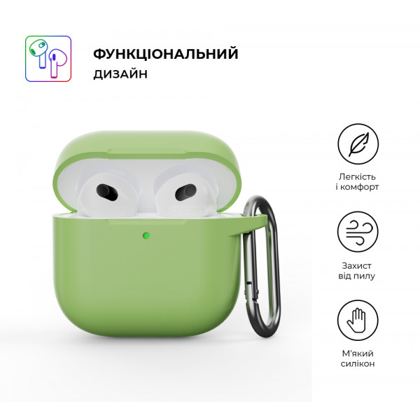 Фото - Чехол для наушников Armorstandart Hang Case for Apple AirPods 4 Matcha Green (ARM81286)