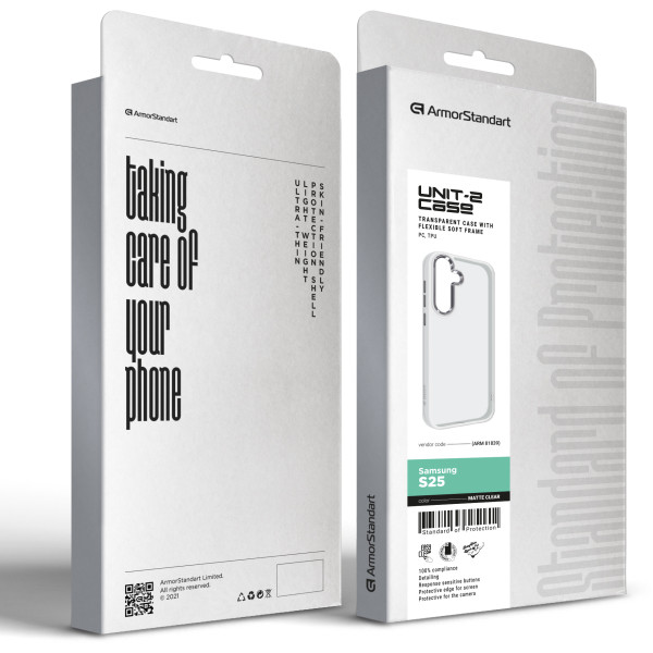 Фото - Чехол для смартфона Armorstandart UNIT2 for Samsung S25 Matte Clear (ARM81839)
