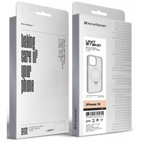 Фото - Чехол для смартфона Armorstandart Unit Stand for Apple iPhone 13 Grey (ARM74896)