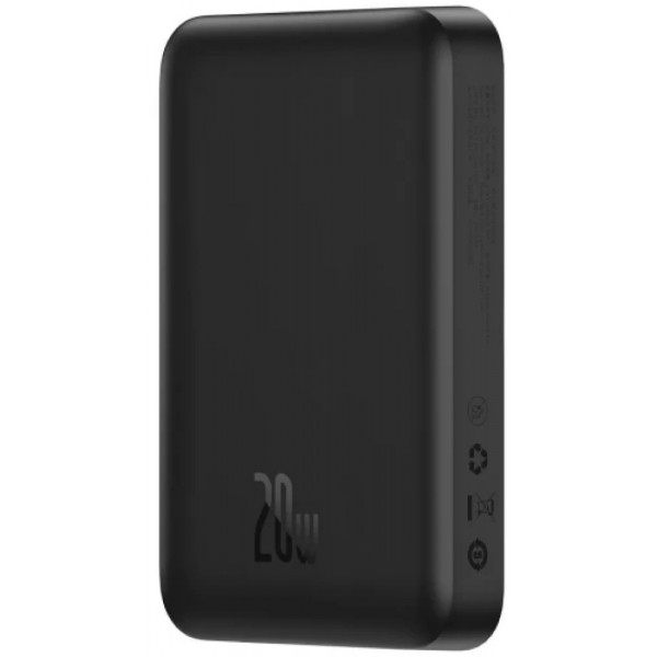 Фото - Батарея мобильная Baseus Magnetic Mini Wireles 10000mAh 20W Type-C, PD, QC Black (PPCX070001)