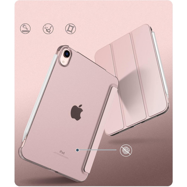 Фото - Чехол для планшета BeCover Tri Fold Hard for Apple iPad Mini 7 2024 Pink (712454)