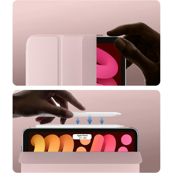 Фото - Чехол для планшета BeCover Tri Fold Hard for Apple iPad Mini 7 2024 Pink (712454)