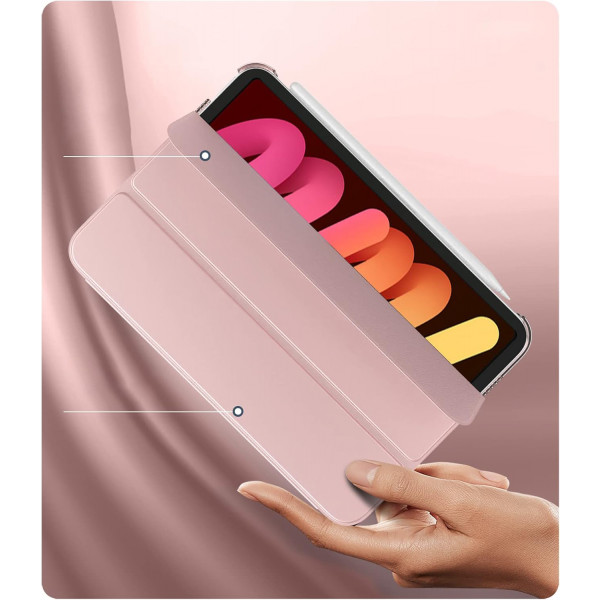 Фото - Чехол для планшета BeCover Tri Fold Hard for Apple iPad Mini 7 2024 Pink (712454)