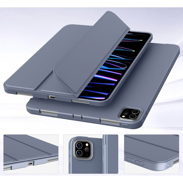Фото - Чехол для планшета BeCover Tri Fold Soft TPU Silicone for Apple iPad Pro 11'' M4 2024 Purple (711749)