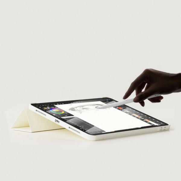 Фото - Чехол для планшета BeCover Tri Fold Soft TPU Silicone for Apple iPad Pro 13'' M4 2024 Beige (711751)