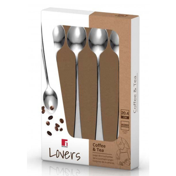 Фото - Набор кофейных ложек Bergner Coffee & tea lovers 4 шт. (BG-46105-MM)