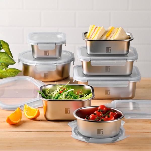 Фото - Емкость для хранения Bergner Go Lovers 800 мл (BG-36310-GY)