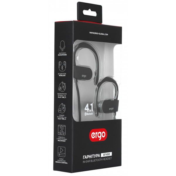 Фото - Наушники вкладыши Ergo BT-850 Black