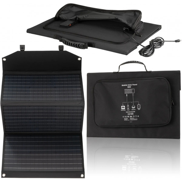 Фото - Портативная солнечная панель Bresser Mobile Solar Charger 90 Watt USB DC (3810060)