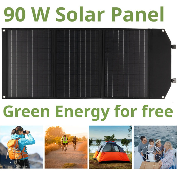 Фото - Портативная солнечная панель Bresser Mobile Solar Charger 90 Watt USB DC (3810060)