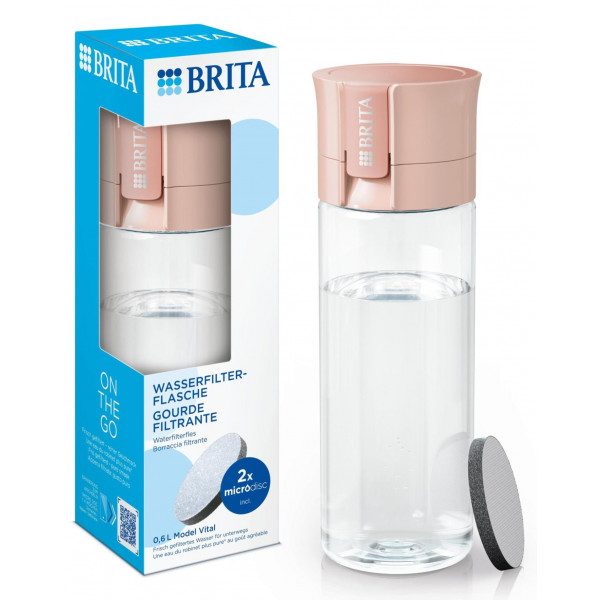 Фото - Бутылка для воды Brita 600 мл Apricot (4006387128418)