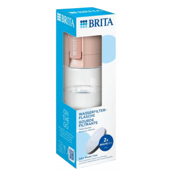 Фото - Бутылка для воды Brita 600 мл Apricot (4006387128418)