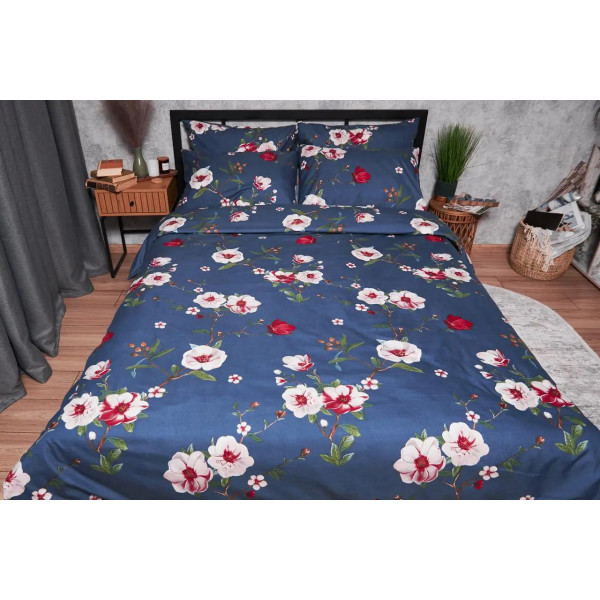 Фото - Комплект постельного белья Moon&Star Полисатин Premium «Bush Peony» 160х220х2 см нав. 4х50х70 (MS-820003743)