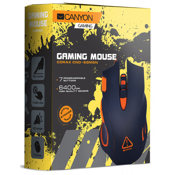Фото - Мышь проводная игровая Canyon CND-SGM5N