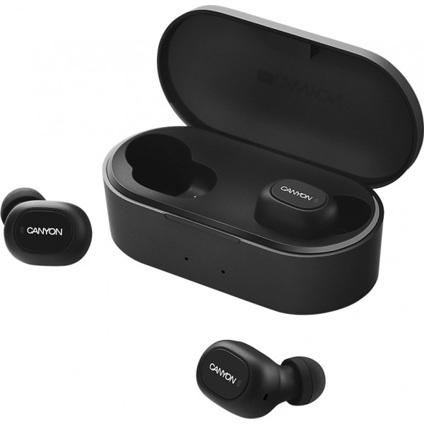 Фото - Наушники вкладыши беспроводные Canyon CND-TBTHS2B Black