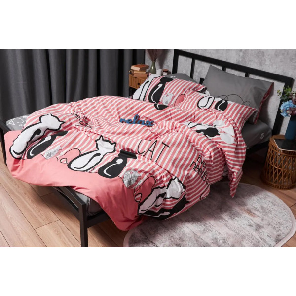 Фото - Комплект постельного белья Moon&Star Бязь Gold Люкс «Cat» 200х220 нав. 4х50х70 (MS-820003233)