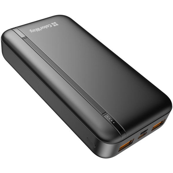 Фото - Батарея мобильная Colorway 20000 Ah Portable Charger USB QC3.0 + USB-C PD22.5W Black (CW-PB200LPB4BK-PD)